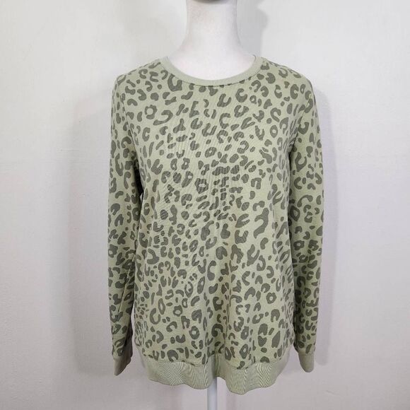 D&Co Active Green Leopard Print Lounge Set Size XS XXS Green Matching Set - Picture 2 of 10